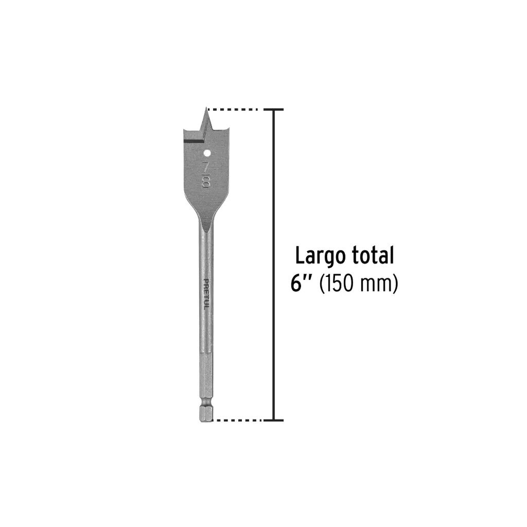 BROCA PLANA 7/8" PARA MADERA, PRETUL (TRUPER) 28103