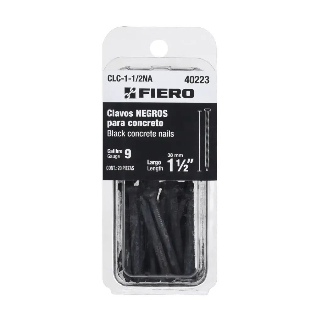 CLAVO PARA CONCRETO 1 1/2" BLISTER FIERO (TRUPER) 40223